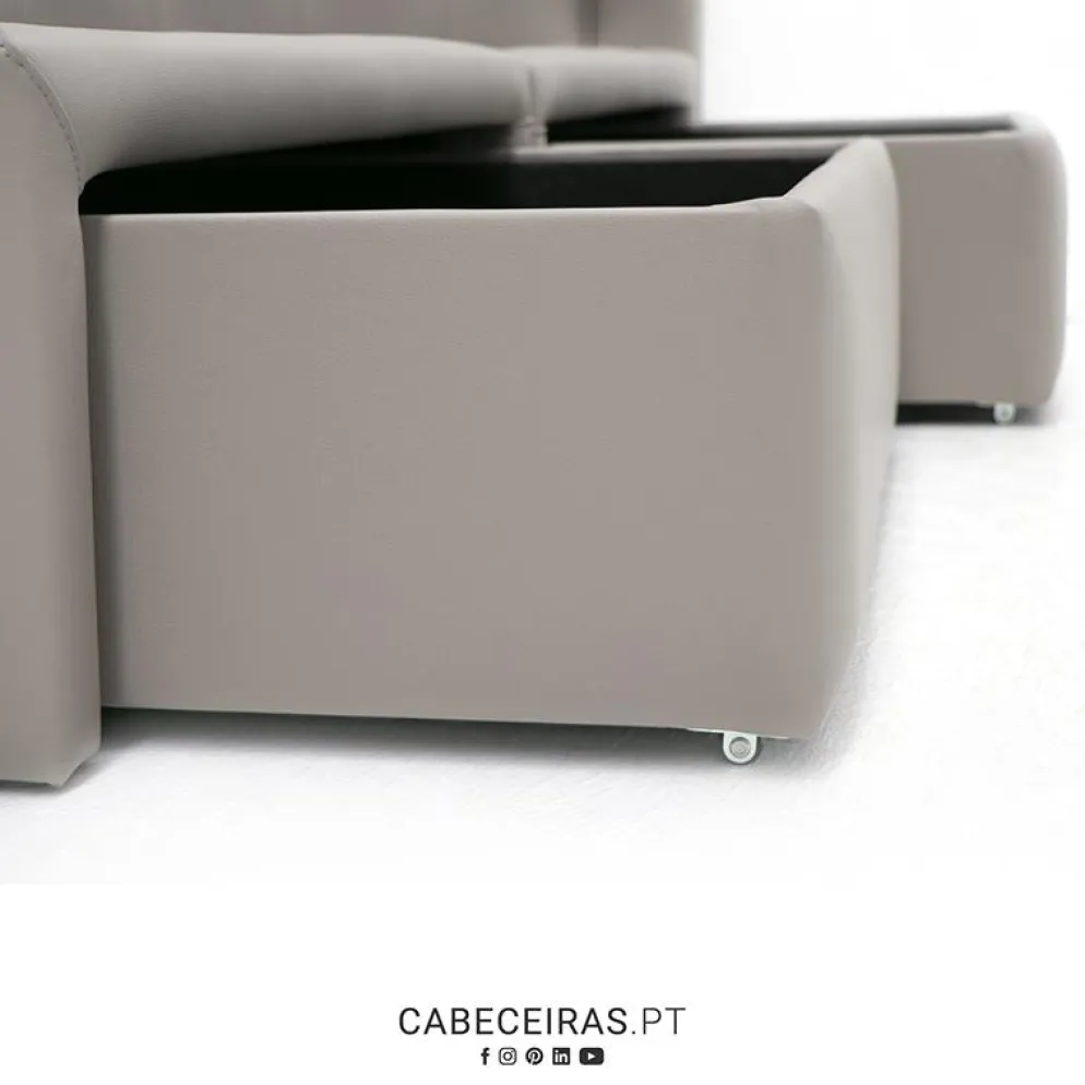 Cama Elite Minimalista com Moldura