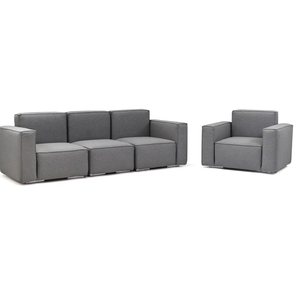 Combinação de 3 Módulos + Individual - Sofá Modular Young
