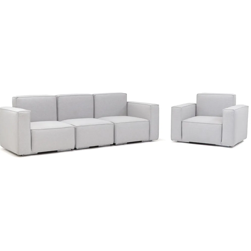 Combinação de 3 Módulos + Individual - Sofá Modular Young