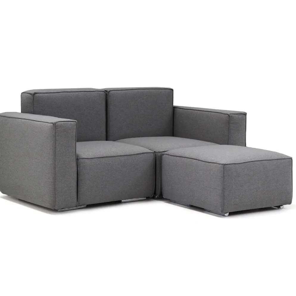 Combinação de 2 Módulos + Puff - Sofá Modular Young