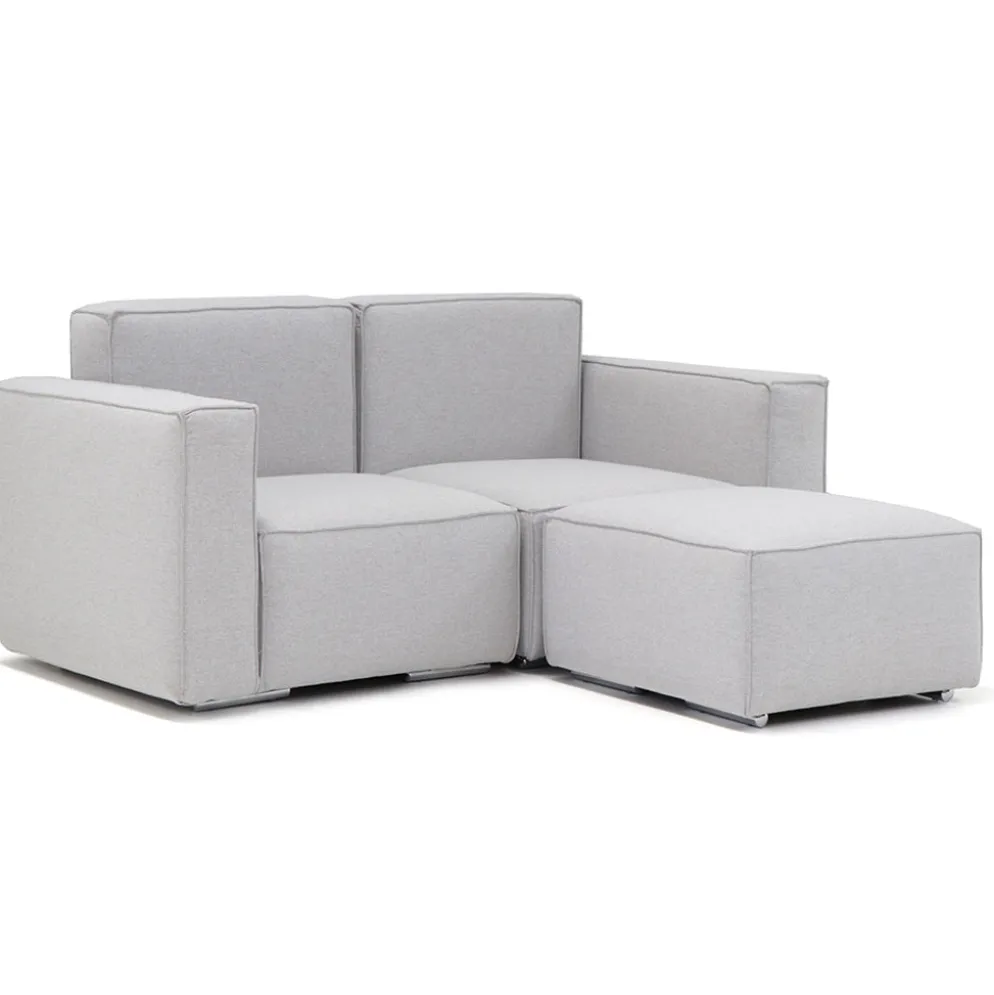 Combinação de 2 Módulos + Puff - Sofá Modular Young
