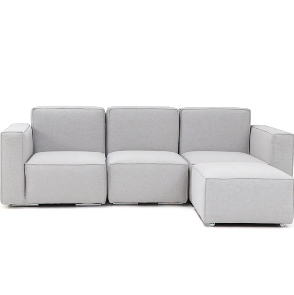 Combinação de 3 Módulos + Puff - Sofá Modular Young