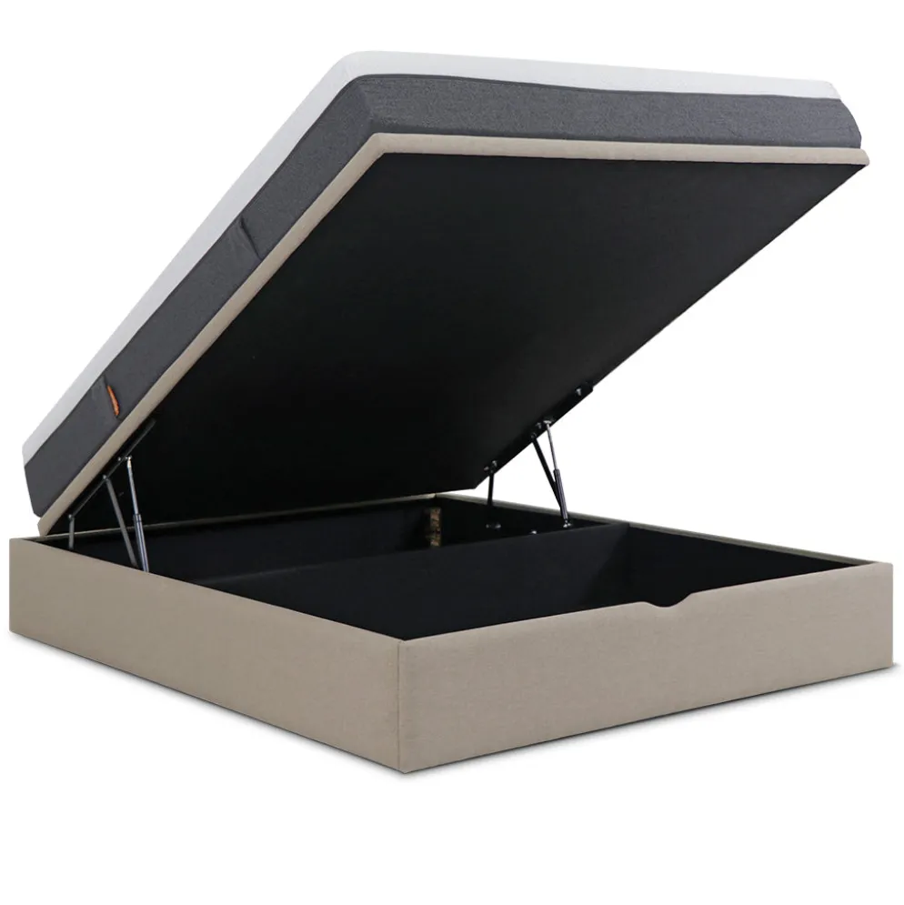 Pack Sommier de Tampo Elevatório + Colchão Emma Original Hybrid