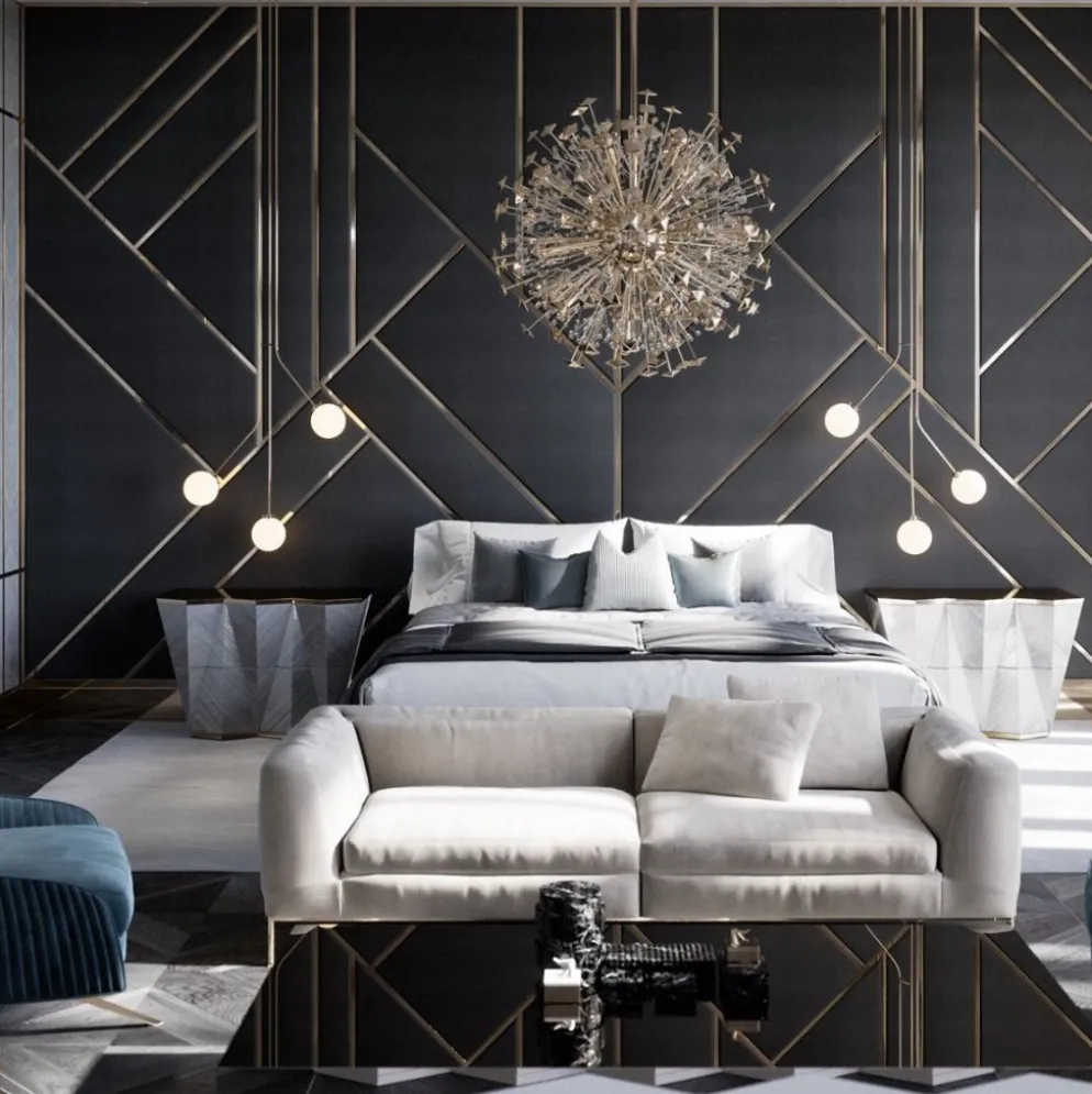 Painel de Parede Autocolante Paris Gold